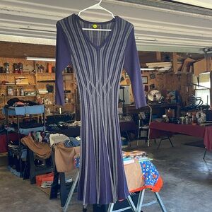 Sweater dress. Fitting